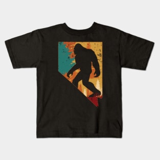 Bigfoot Retro Vintage Sasquatch Nevada Kids T-Shirt